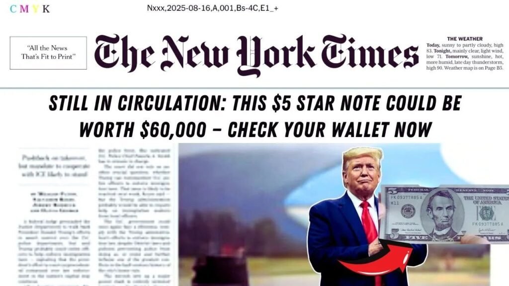 Could Your $5 Bill Be Worth $60,000 How to Spot a Rare Star Note